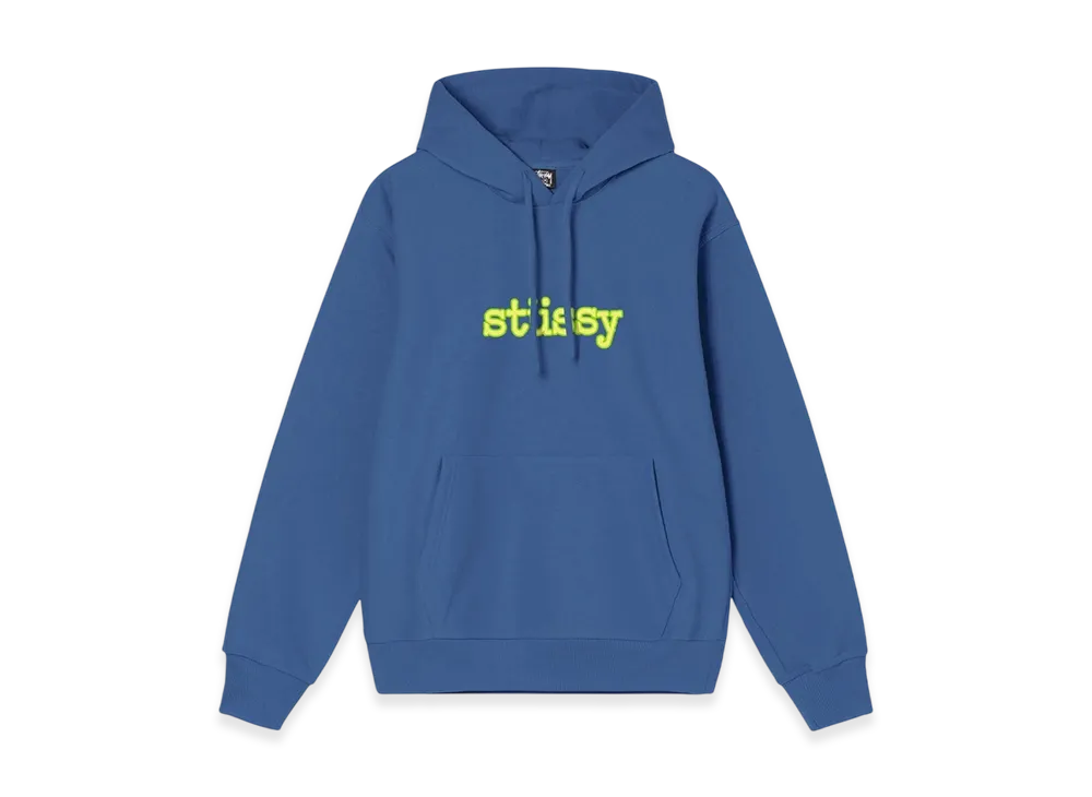 Stussy Typewriter Hoodie "Midnight"