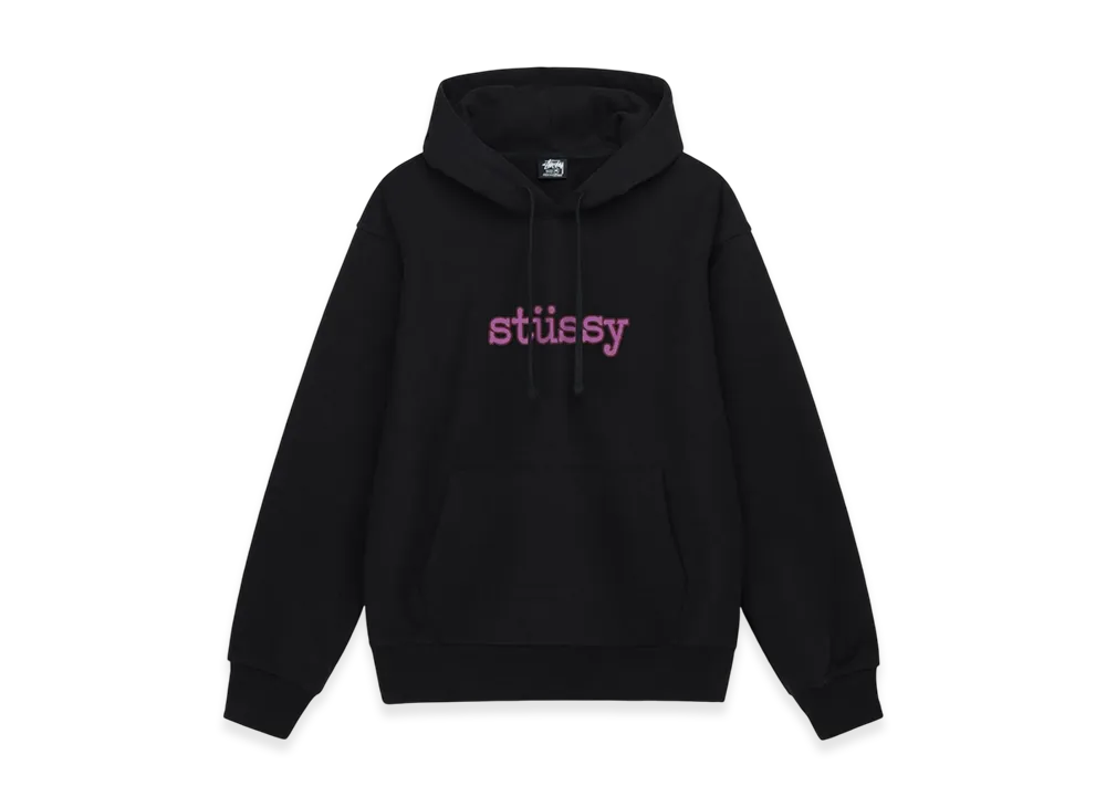 Stussy Typewriter Hoodie "Black"