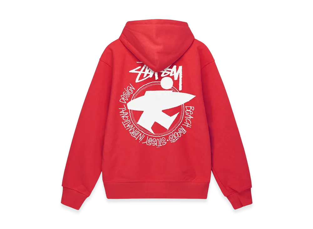 Stussy Beach Roots Hoodie "Red"