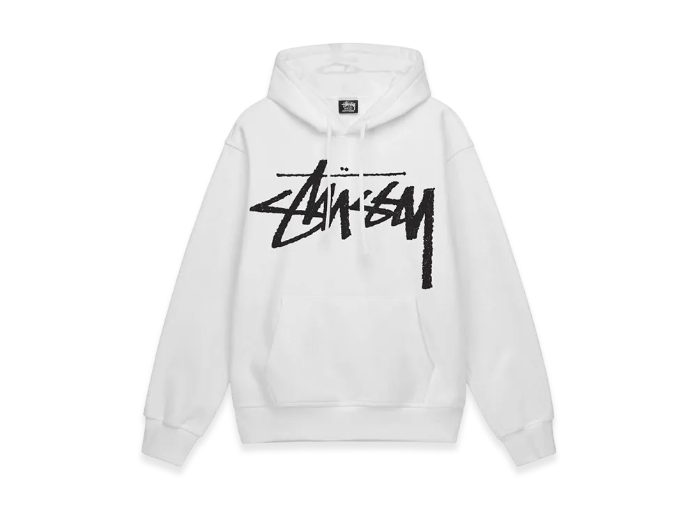 Stussy Big Stock Hoodie "White"