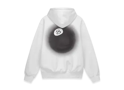Stussy 8 Ball Fade Hoodie "White"