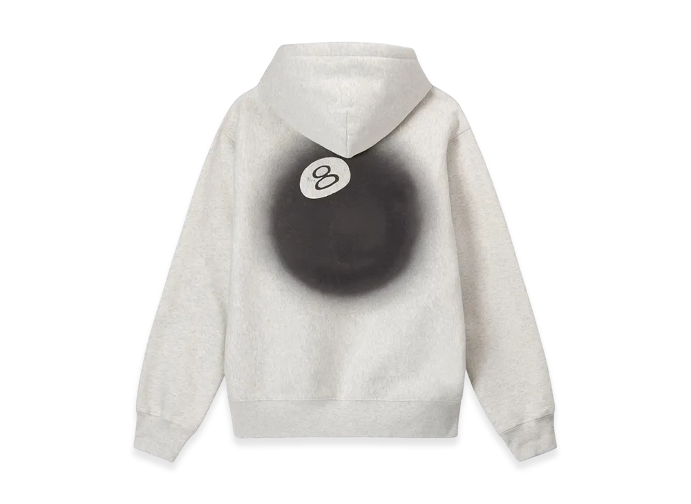 Stussy 8 Ball Fade Hoodie "Ash Heather"