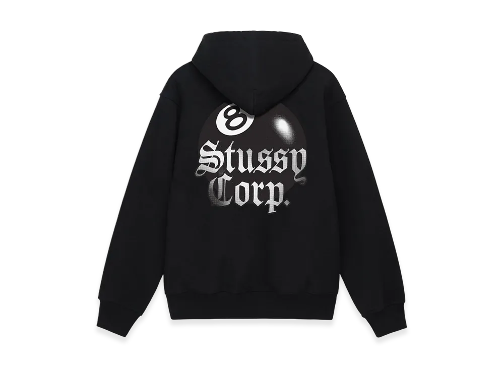 Stussy 8 Ball Corp Hoodie "Black"