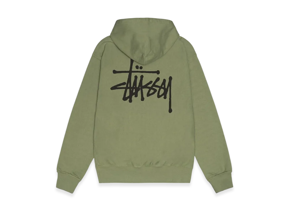 Stussy Basic Stussy Pigment Dyed Hoodie "Artichoke"