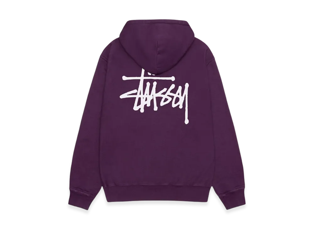 Stussy Basic Stussy Pigment Dyed Hoodie "Purple"