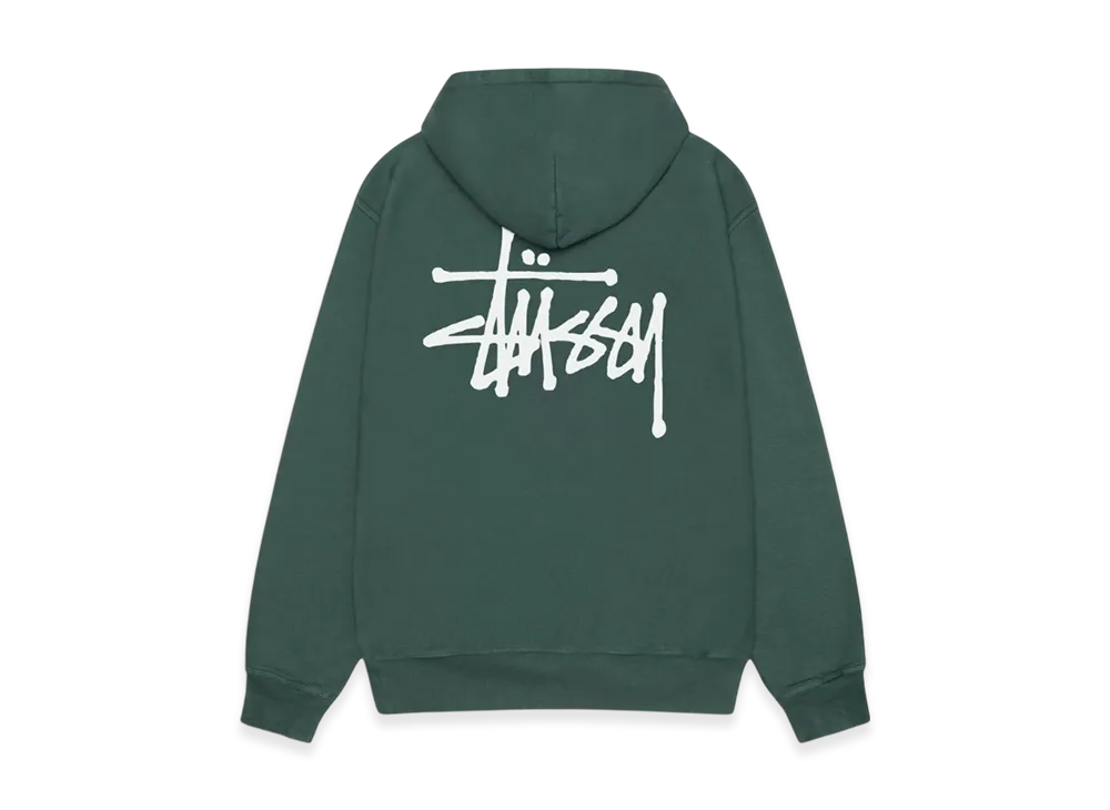 Stussy Basic Stussy Pigment Dyed Hoodie "Forest"