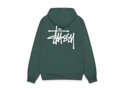 Stussy Basic Stussy Pigment Dyed Hoodie "Forest"