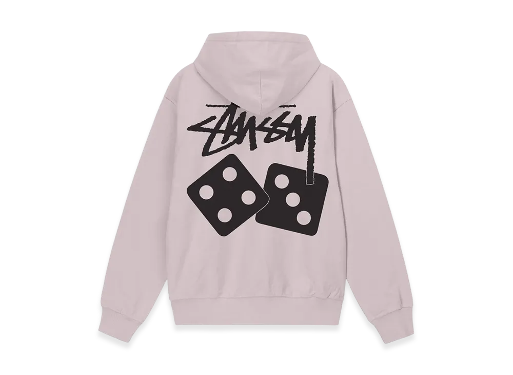 Stussy Dice Pigment Dyed Hoodie "Blush"