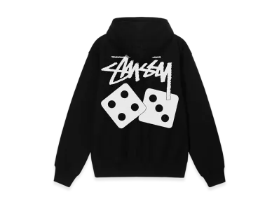 Stussy Dice Pigment Dyed Hoodie "Black"