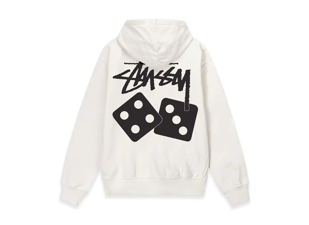 Stussy Dice Pigment Dyed Hoodie "Natural"