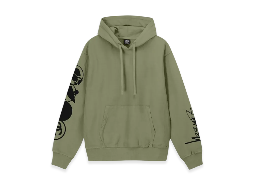 Stussy Stacked Pigment Dyed Hoodie "Artichoke"