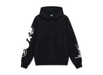 Stussy Stacked Pigment Dyed Hoodie "Black"