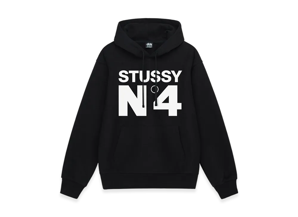 Stussy NO.4 Hoodie "Black"