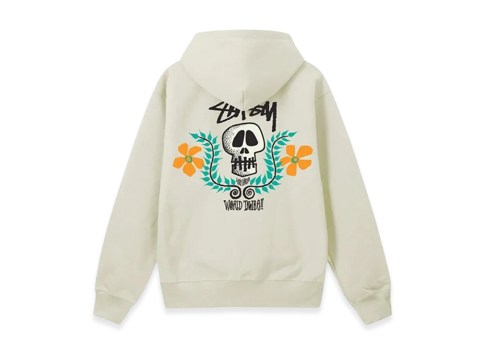 Stussy Skull Crest Hoodie "Stone"