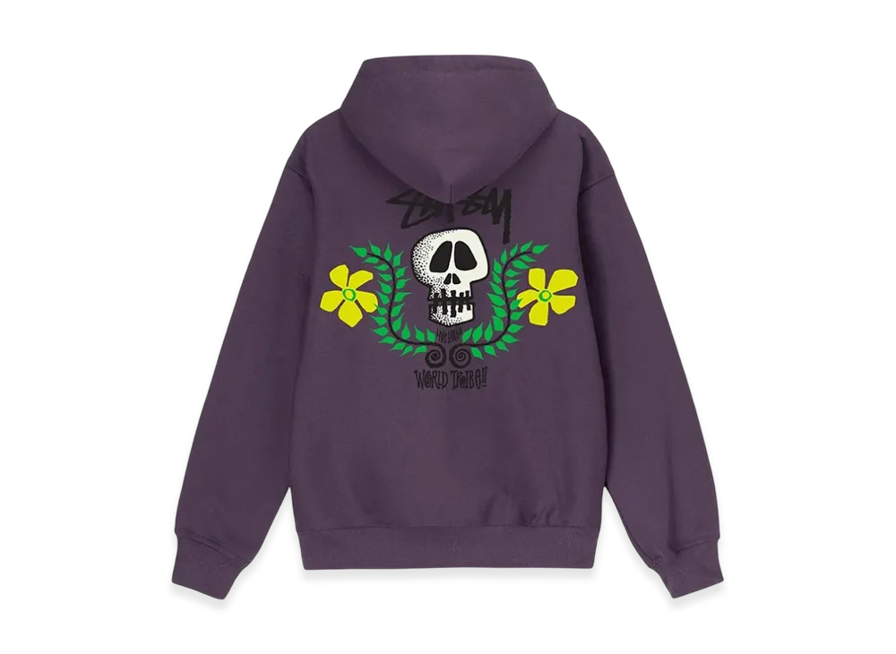 Stussy Skull Crest Hoodie "Grape"