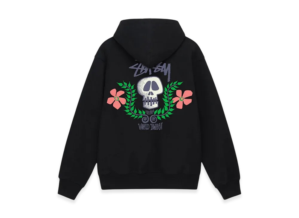 Stussy Skull Crest Hoodie "Black"