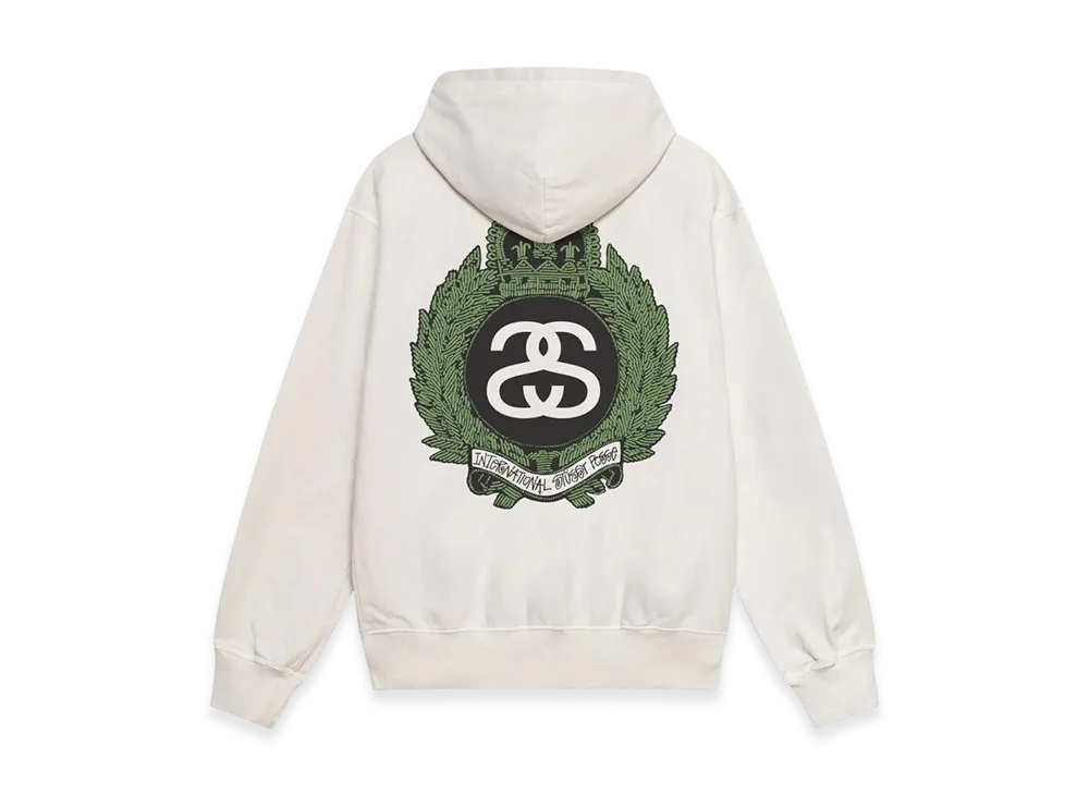 Stussy Crown Wreath Pigment Dyed Hoodie "Natural"