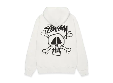 Stussy Skull & Bones Pigment Dyed Hoodie "Natural"