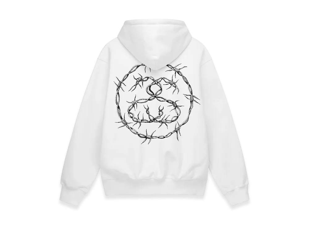 Stussy Barb Hoodie "White"