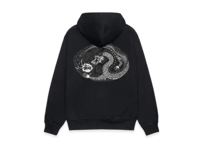 Stussy Mosaic Dragon Hoodie Pigment Dyed "Black"