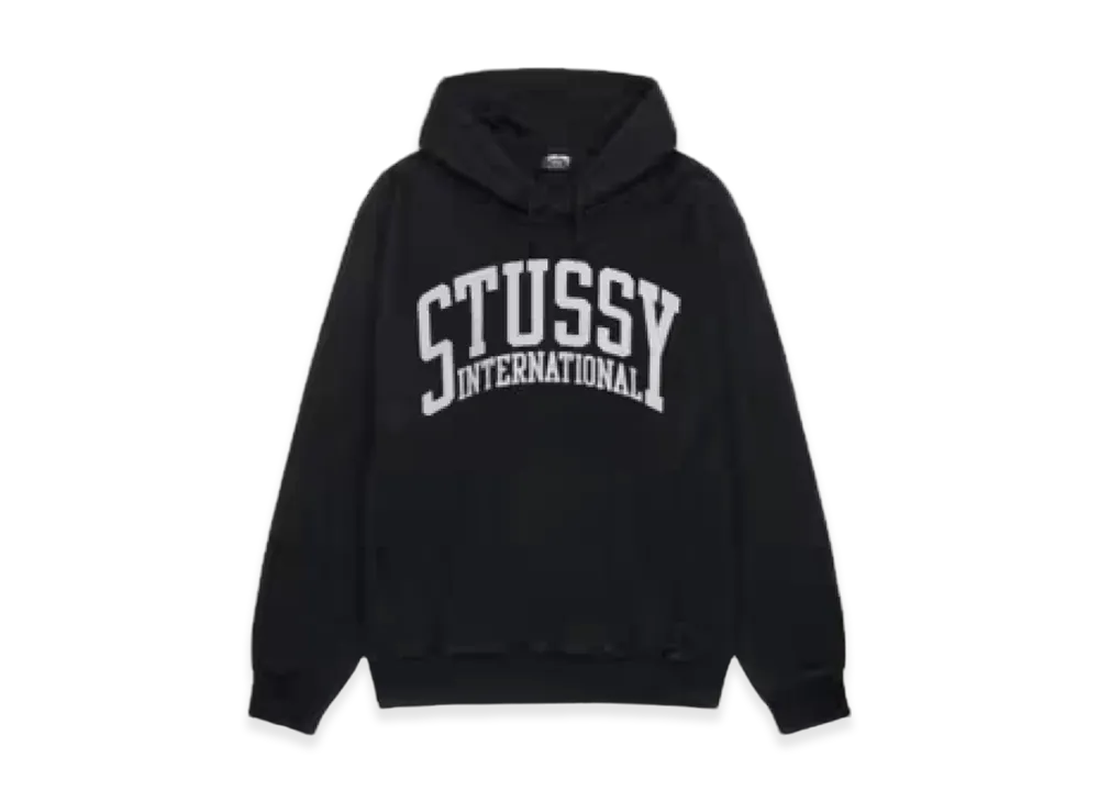 Stussy International Logo Hoodie "Black"