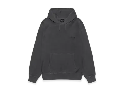 Stussy Smooth Stock Pigment Dyed Hoodie Logo "Black"