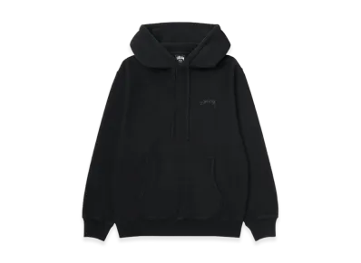Stussy Smooth Stock Pigment Dyed Hoodie Logo "Black"
