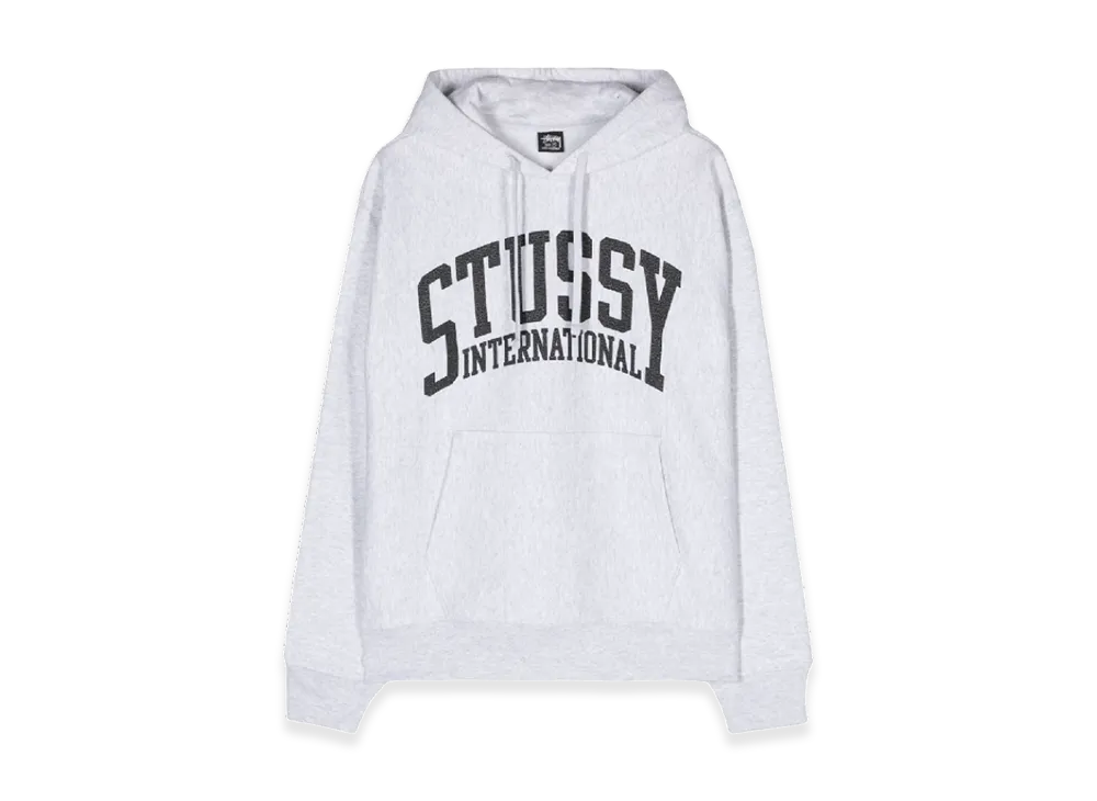 Stussy International Logo Hoodie "Ash Heather"