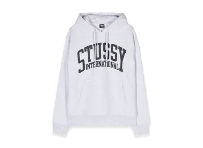 Stussy International Logo Hoodie "Ash Heather"