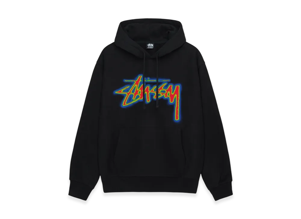 Stussy Stock Thermal Hoodie "Black"