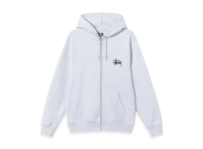 Stussy Basic Stussy Zip Hoodie 2021 "Ash Heather"