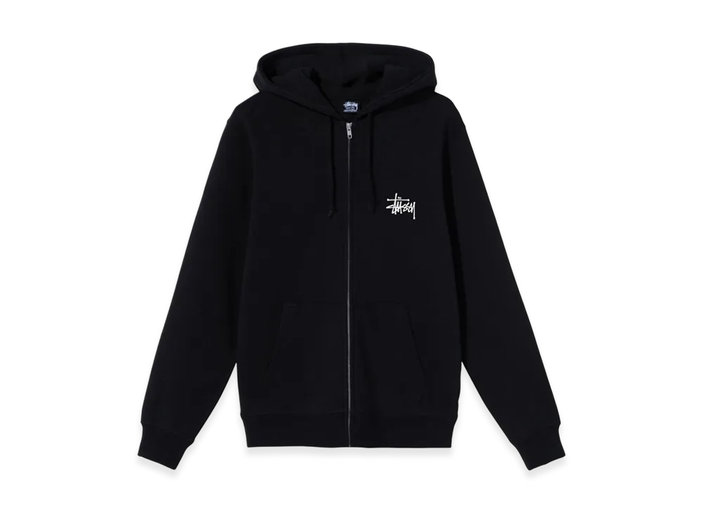 Stussy Basic Stussy Zip Hoodie 2021 "Black"