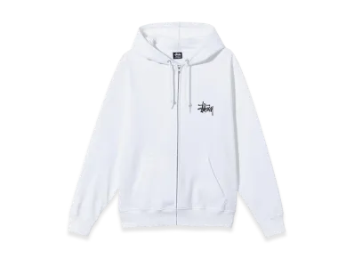 Stussy Basic Stussy Zip Hoodie 2021 "White"