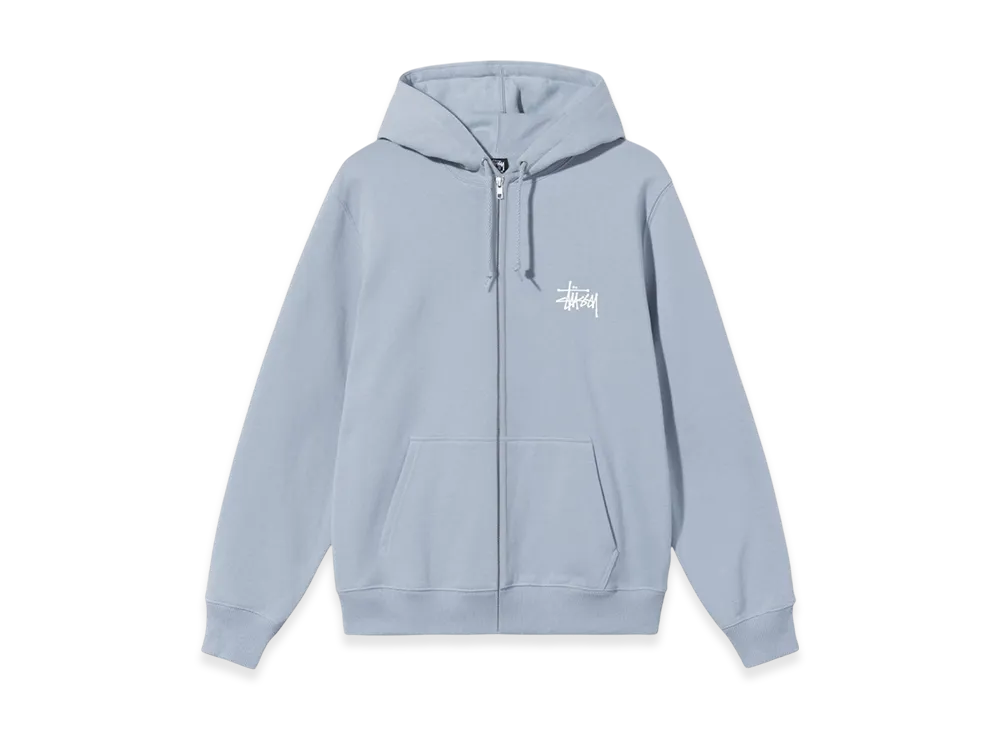 Stussy Basic Stussy Zip Hoodie 2021 "Steel"