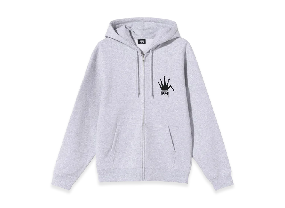 Stussy Bent Crown Zip Hood "Ash Heather"