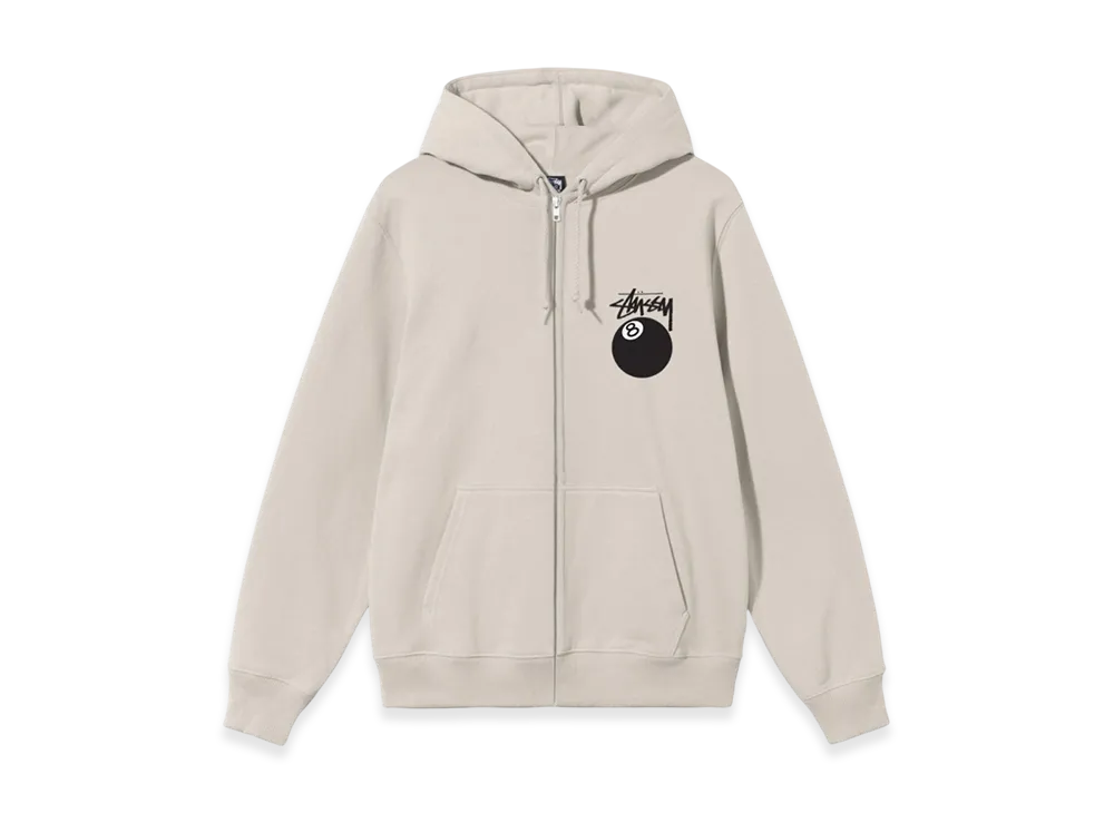 Stussy 8 Ball Zip Hoodie - 22SS "Smoke"