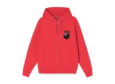 Stussy 8 Ball Zip Hoodie - 22SS "Red"