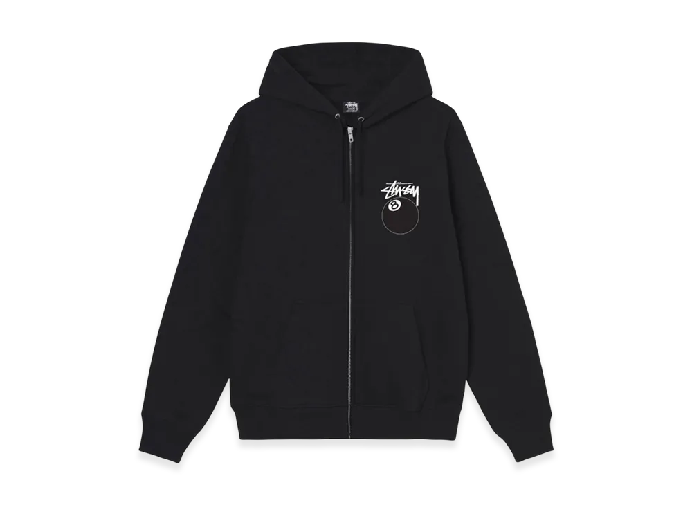 Stussy 8 Ball Zip Hoodie - 22SS "Black"