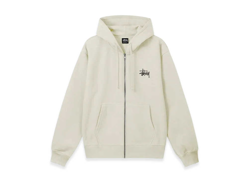 Stussy Basic Stussy Zip Hoodie 2023 "Stone"