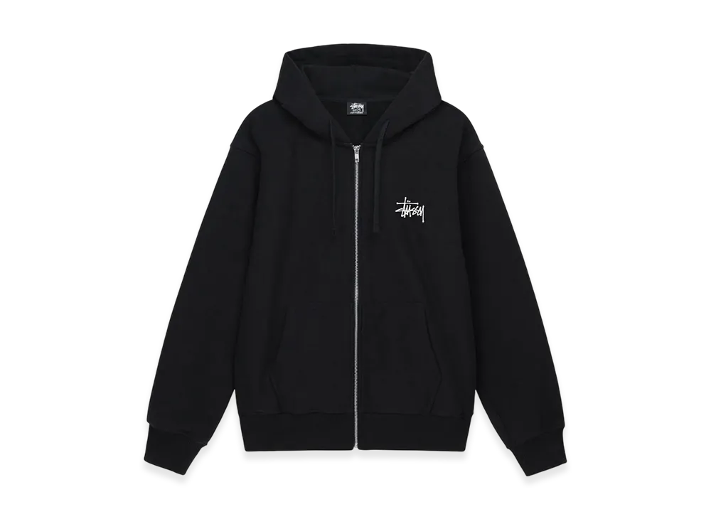 Stussy Basic Stussy Zip Hoodie 2023 "Black"