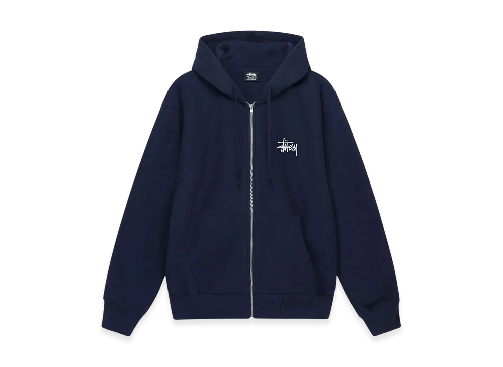 Stussy Basic Stussy Zip Hoodie 2023 "Navy"