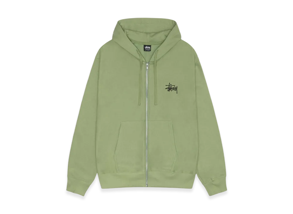 Stussy Basic Stussy Zip Hoodie 2023 "Moss"