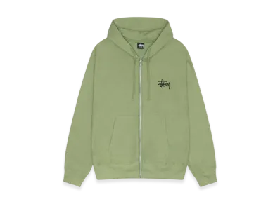 Stussy Basic Stussy Zip Hoodie 2023 "Moss"