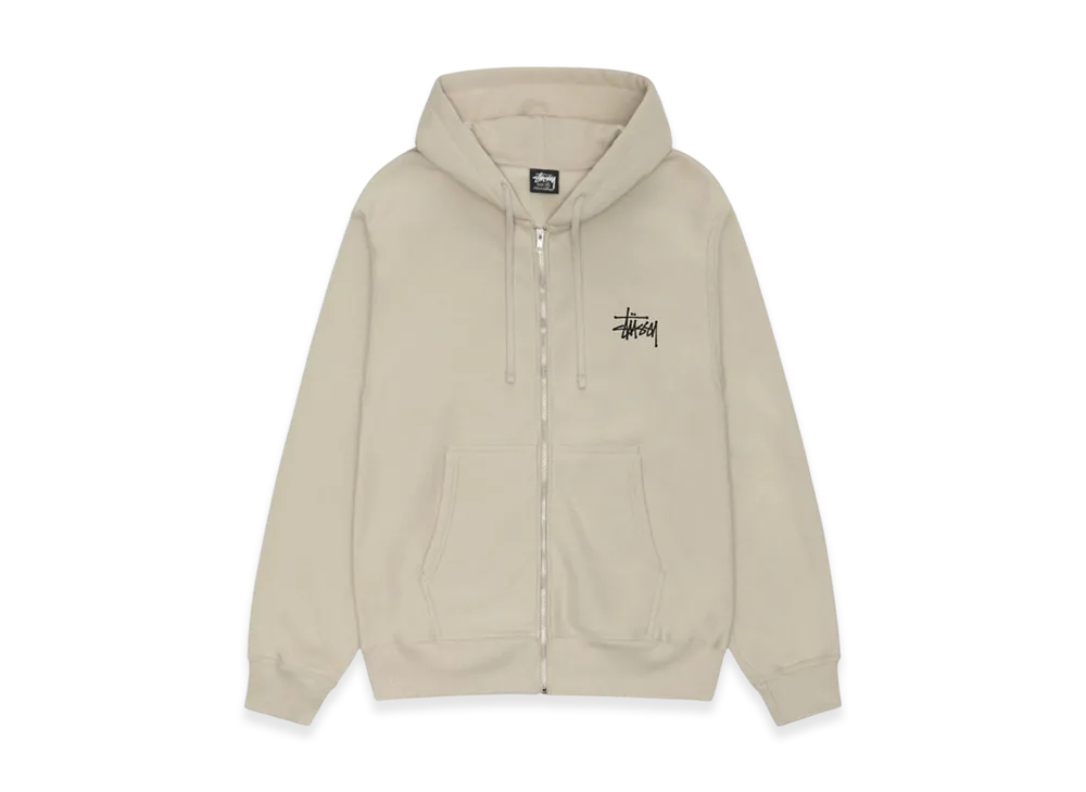 Stussy Basic Stussy Zip Hoodie 2023 "Khaki"