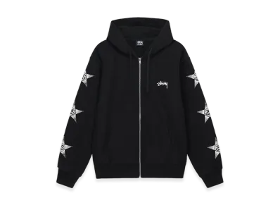 Stussy Stars Zip Hoodie "Black"