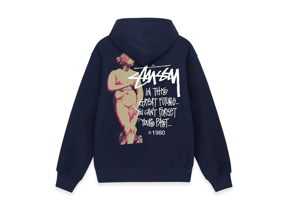 Stussy Great Future Zip Hoodie "Navy"