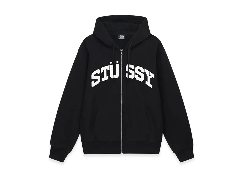 Stussy Block Sport Zip Hoodie "Black"