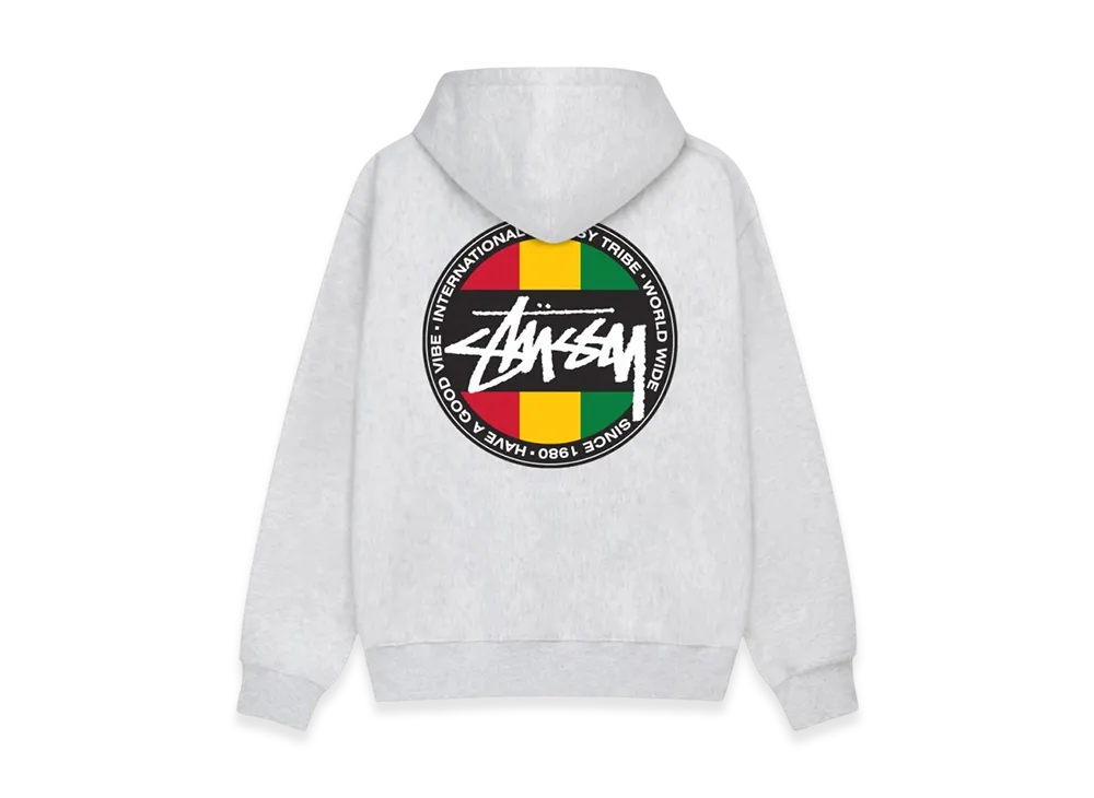 Stussy Classic Dot Zip Hoodie "Ash Heather"