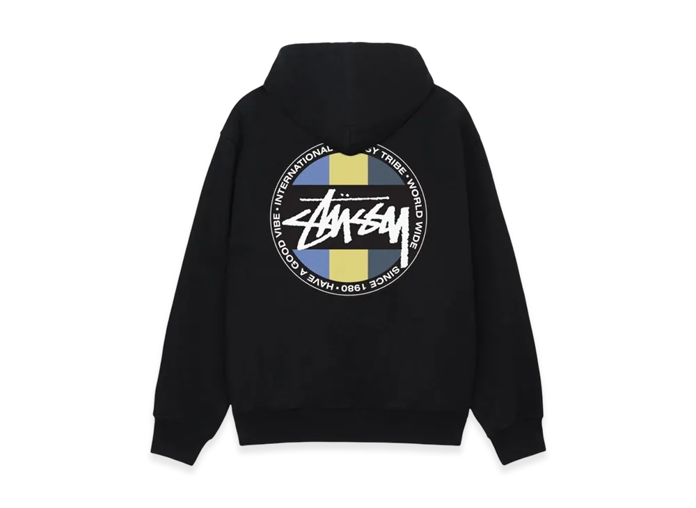 Stussy Classic Dot Zip Hoodie "Black"