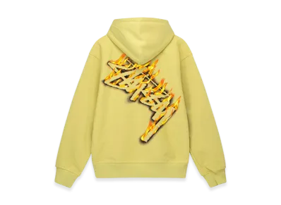 Stussy Burning Stock Zip Hoodie "Yellow"